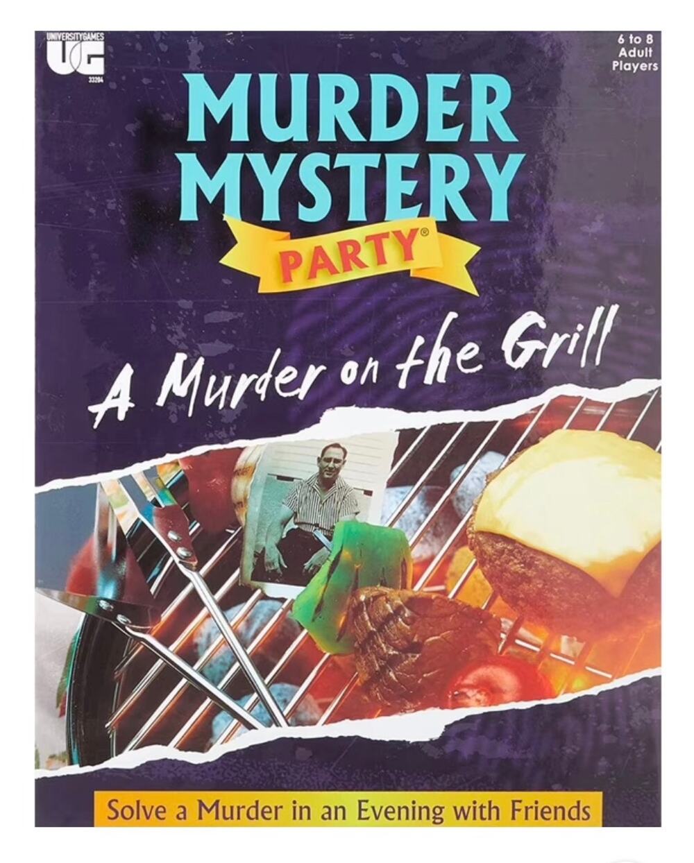 NWT Murder Mystery Party: A Murder on the Grill Dinner Game (6-8 Players)